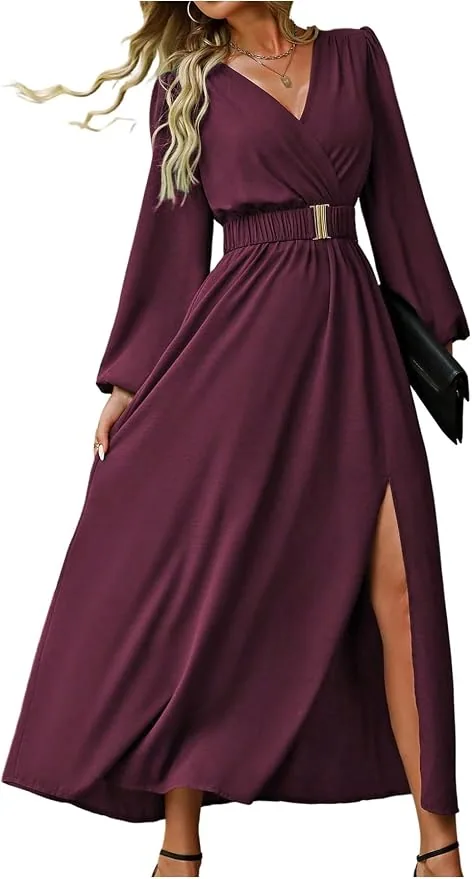 SweatyRocks Long Sleeve Wedding Guest Dress