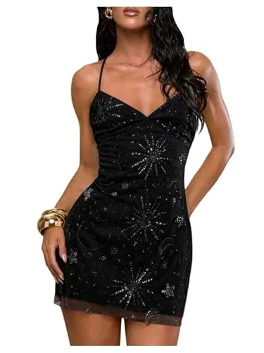 SweatyRocks Sequin Mini Cocktail Dress